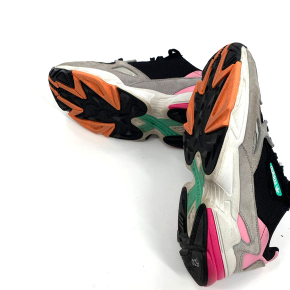 Adidas Falcon Women's Mixed-Media Sneaker Retro Size 8  Light Granite - Picture 7 of 9